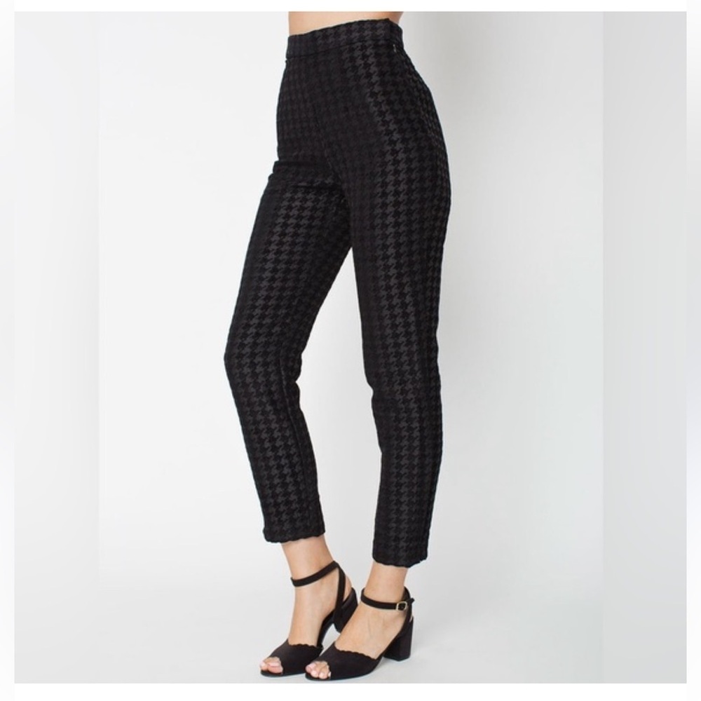 American Apparel Houndstooth Ankle Pants